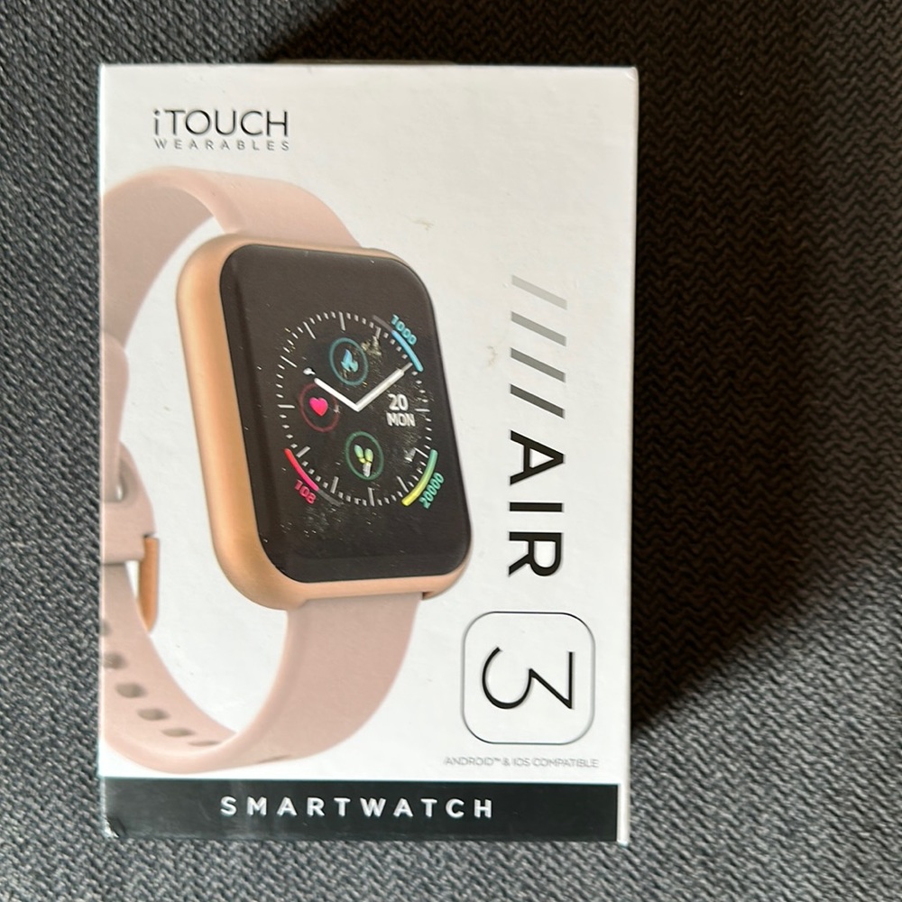 COPY - iTouch Air 3 Smartwatch - Rose Gold/Blush. New, open box.